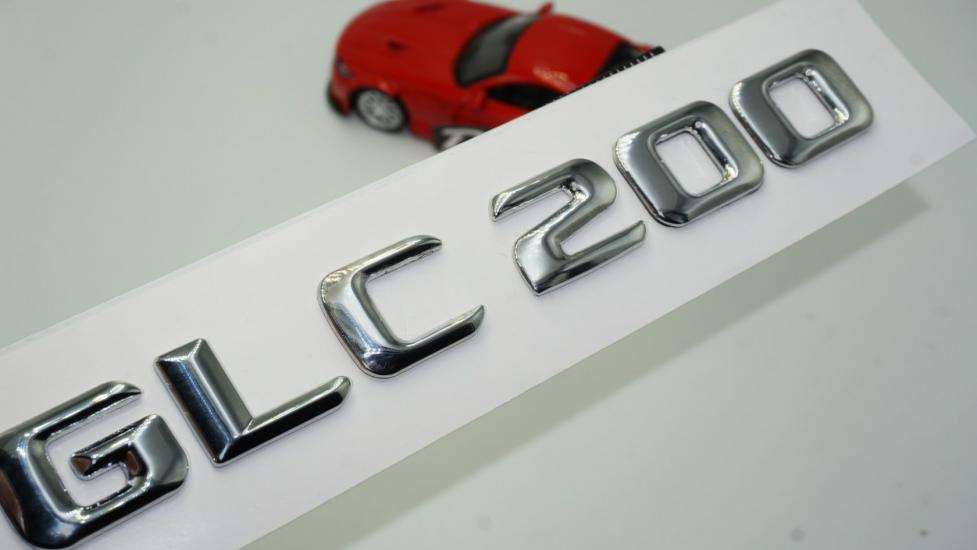 Benz GLC 200 Bagaj Krom Metal 3M 3D Yazı Logo