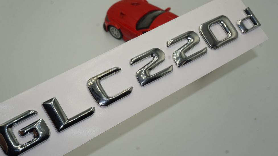 Benz GLC 220d Bagaj Krom Metal 3M 3D Yazı Logo