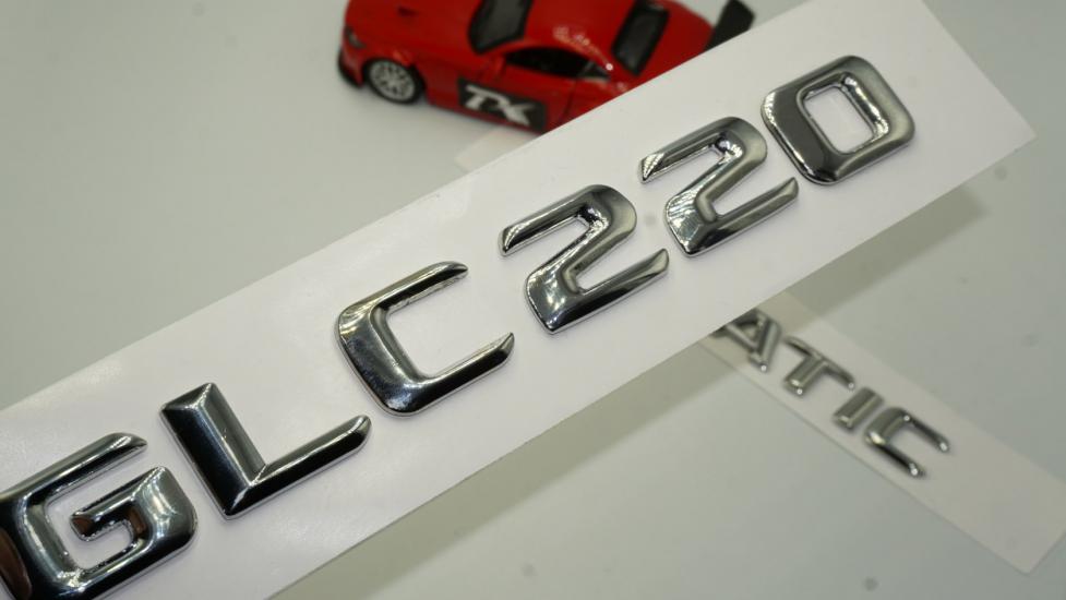 Benz GLC 220 4Matic Bagaj Krom Metal 3M 3D Yazı Logo