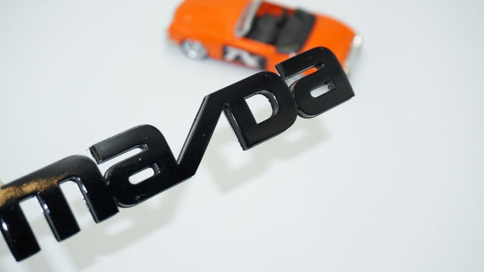 DK Tuning Mazda Bagaj 3M 3D Parlak Siyah ABS Logo Amblem