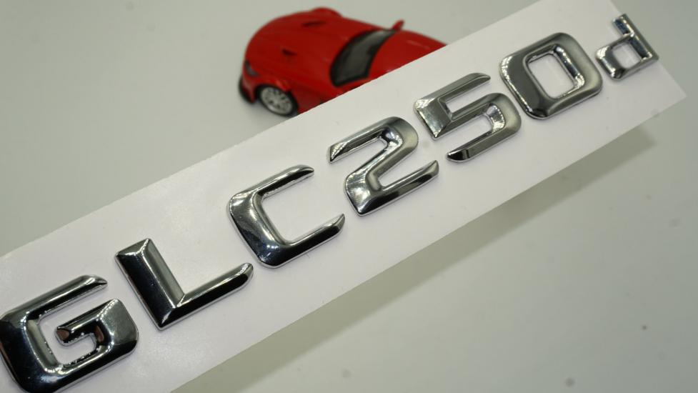 Benz GLC 250d Bagaj Krom Metal 3M 3D Yazı Logo
