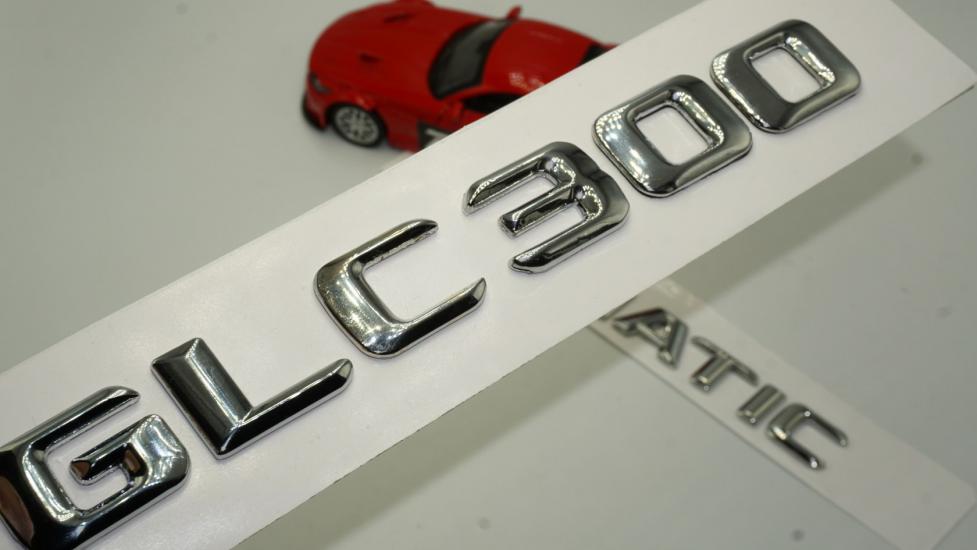 Benz GLC 300 4Matic Bagaj Krom Metal 3M 3D Yazı Logo