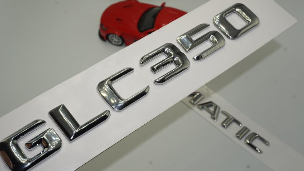 Benz GLC 350 4Matic Bagaj Krom Metal 3M 3D Yazı Logo