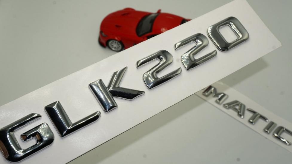 Benz GLK 220 4Matic Bagaj Krom Metal 3M 3D Yazı Logo