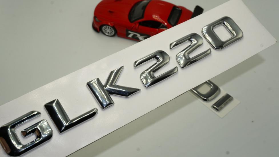 Benz GLK 220 CDI Bagaj Krom Metal 3M 3D Yazı Logo