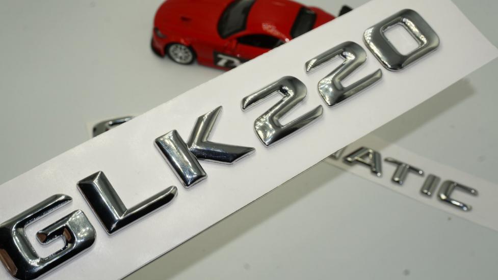Benz GLK 220 CDI 4Matic Bagaj Krom Metal 3M 3D Yazı Logo