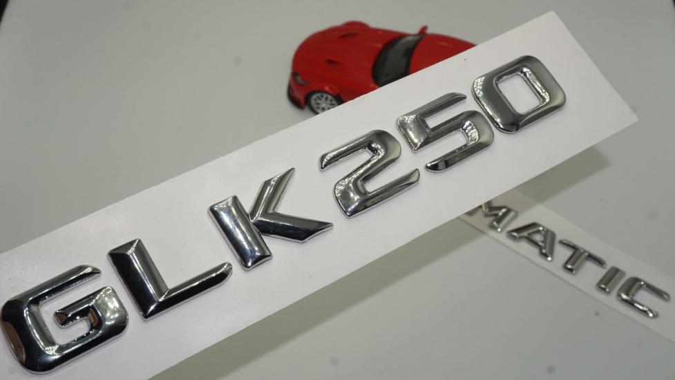 Benz GLK 250 4Matic Bagaj Krom Metal 3M 3D Yazı Logo