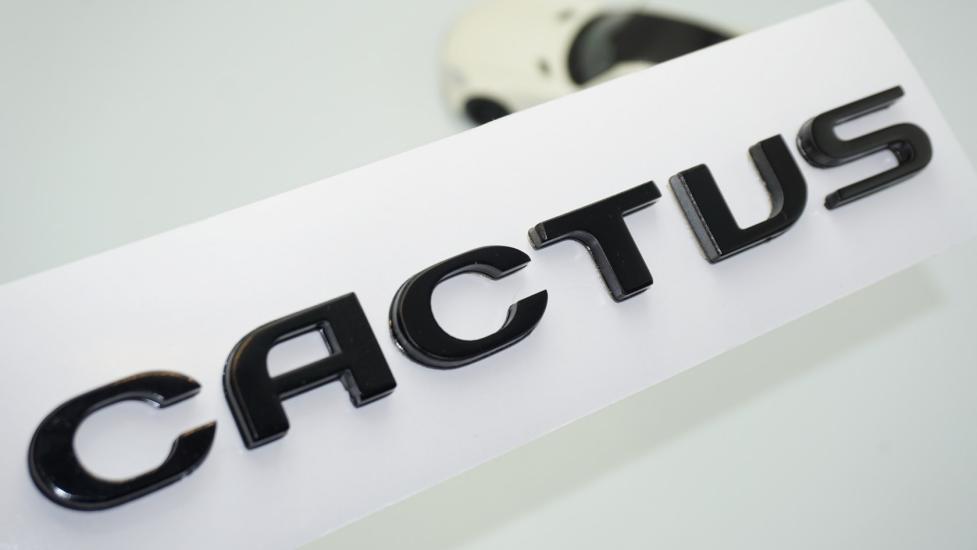DK Tuning Cactus Bagaj Siyah ABS Logo Arma Yazı Citroen İle Uyumlu