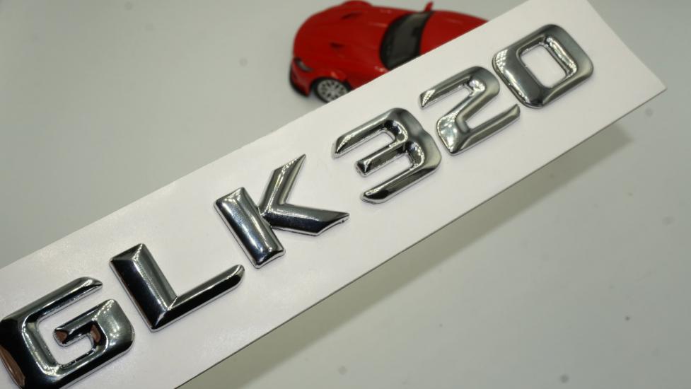 GLK 320 Bagaj Krom Metal 3M 3D Yazı Logo