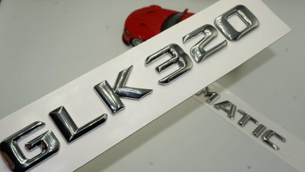 Benz GLK 320 4Matic Bagaj Krom Metal 3M 3D Yazı Logo