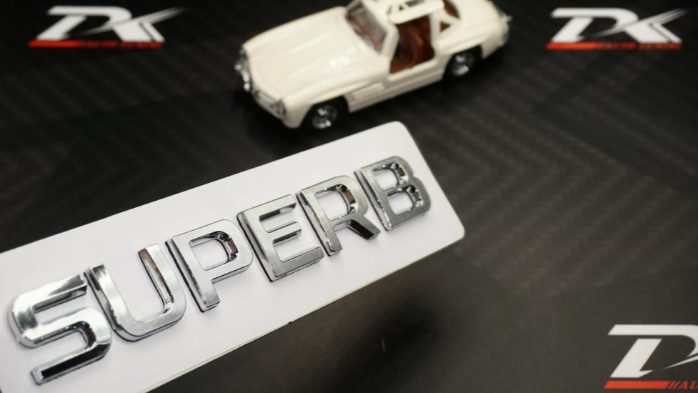 Skoda Superb Bagaj Krom ABS 3M 3D Yazı Logo Amblem