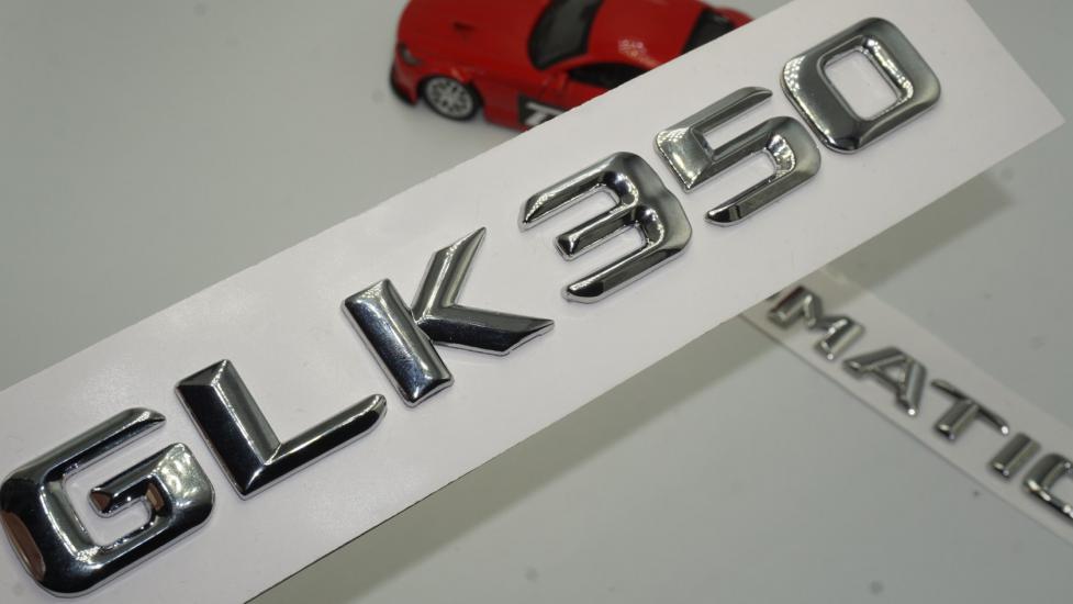 Benz GLK 350 4Matic Bagaj Krom Metal 3M 3D Yazı Logo