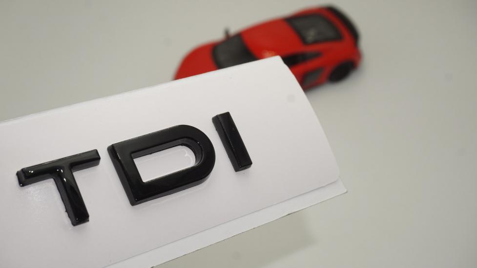 Audi TDi B7 B8 B9 Siyah ABS 3M 3D Bagaj Yazı Logo Orjinal Ürün