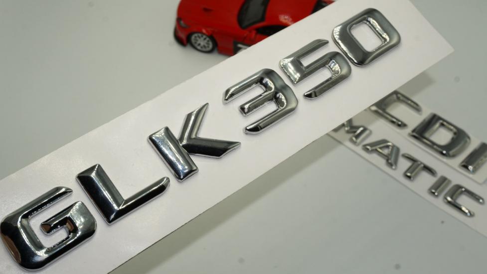 Benz GLK 350 CDI 4Matic Bagaj Krom Metal 3M 3D Yazı Lo