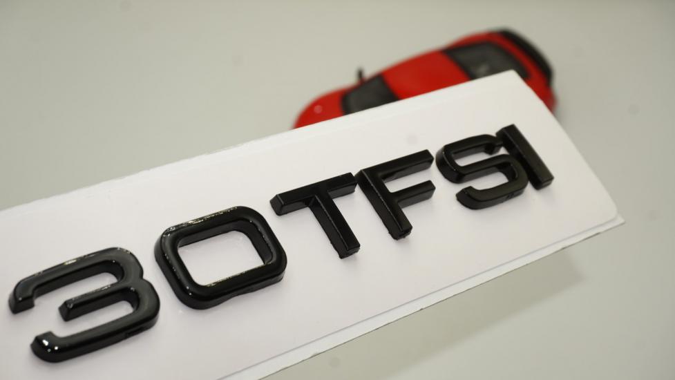 Audi 30 TFSİ Siyah ABS 3M 3D Bagaj Yazı Logo Orjinal Ürün