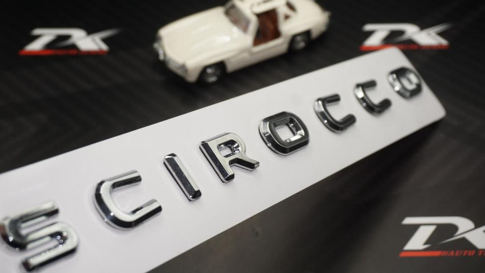VW Volkswagen Scirocco Bagaj Krom ABS 3M 3D Yazı Logo Amblem