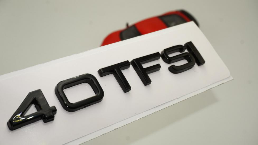 Audi 40 TFSİ Siyah ABS 3M 3D Bagaj Yazı Logo Orjinal Ürün