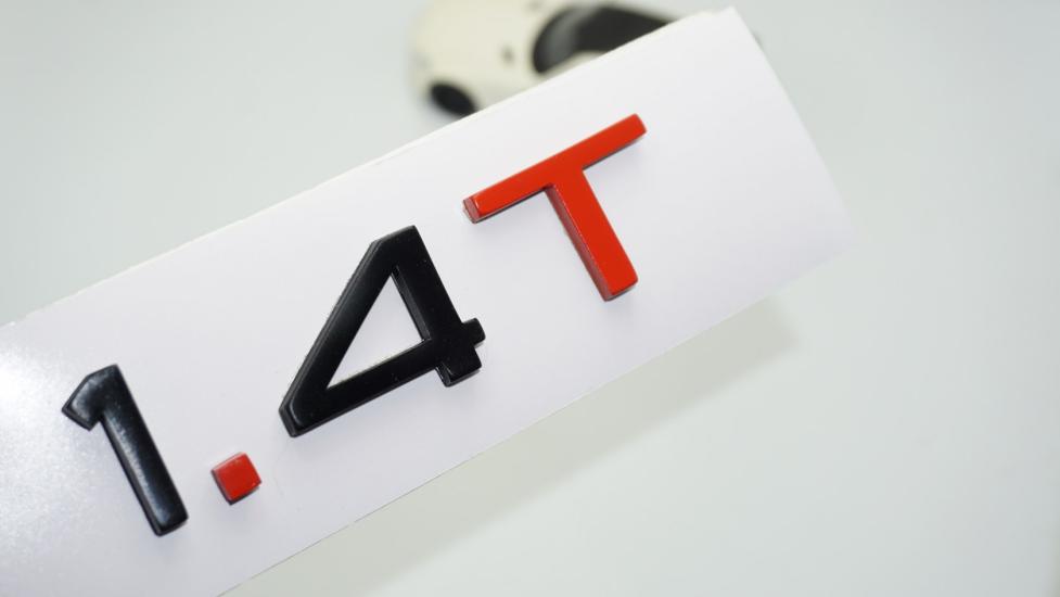 DK Tuning 1.4 T Bagaj Siyah Kırmızı 3M Yazı Logo Audi İle Uyumlu