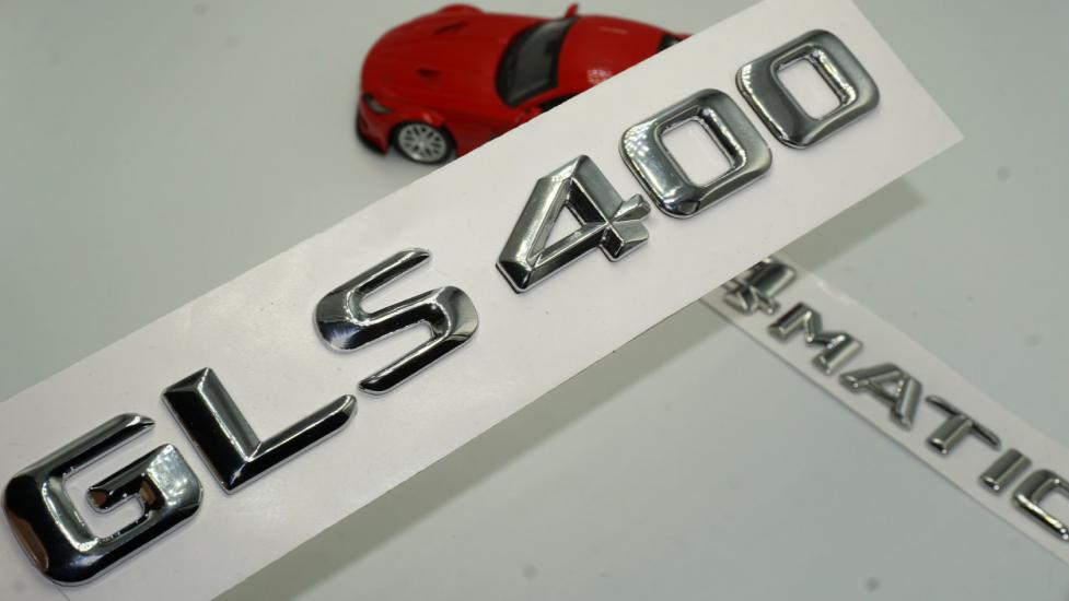Benz GLS 400 4Matic Bagaj Krom Metal 3M 3D Yazı Logo