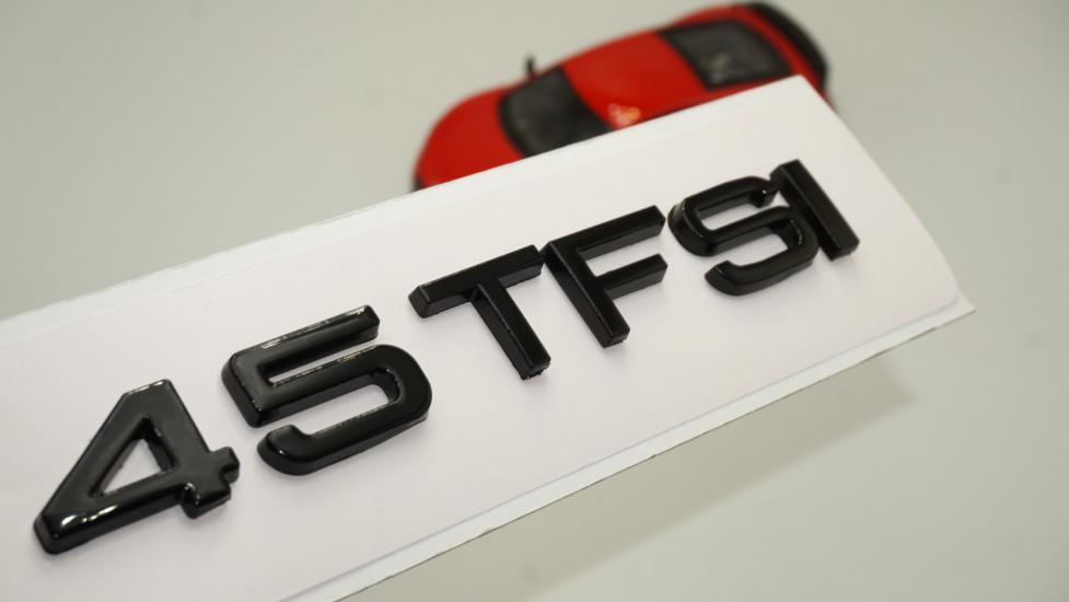 Audi 45 TFSİ Siyah ABS 3M 3D Bagaj Yazı Logo Orjinal Ürün