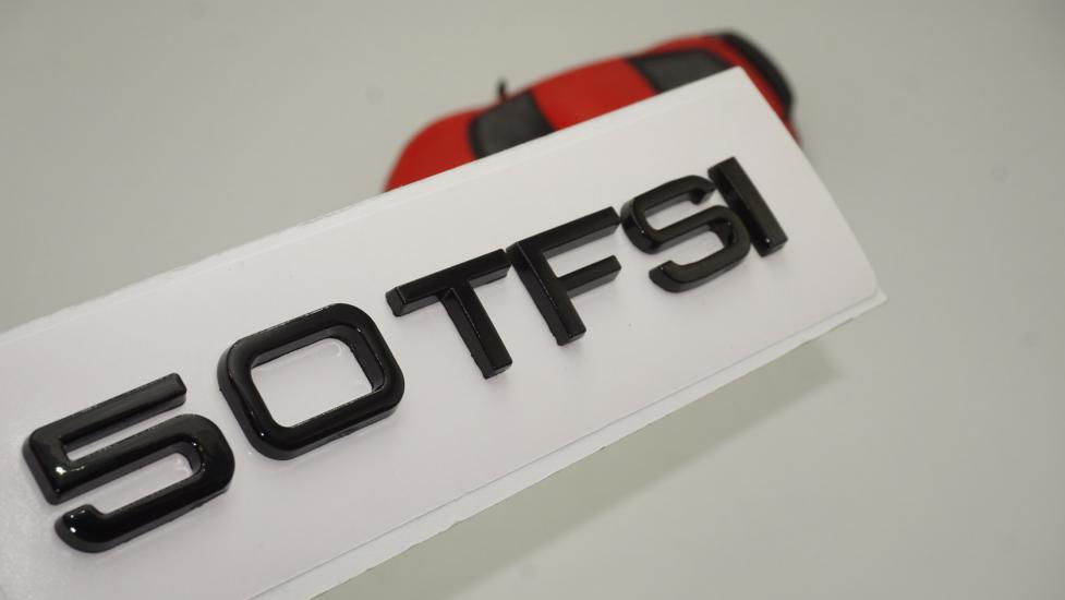 Audi 50 TFSİ Siyah ABS 3M 3D Bagaj Yazı Logo Orjinal Ürün