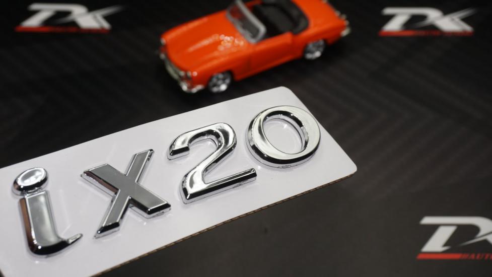 Hyundai İX20 Bagaj 3M 3D Krom ABS Yazı Logo Amblem
