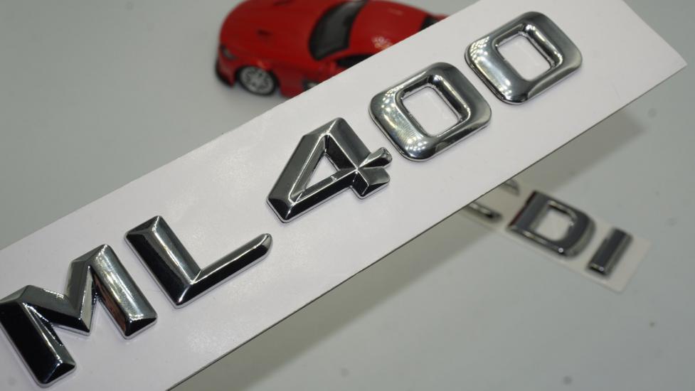 Benz ML 400 CDI Bagaj Krom Metal 3M 3D Yazı Logo