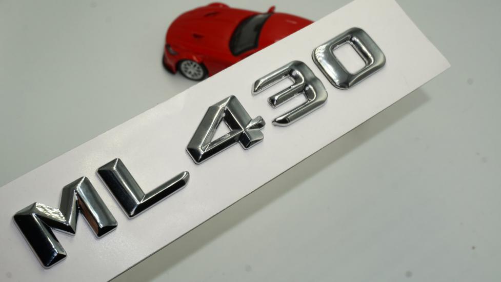 Benz ML 430 Bagaj Krom Metal 3M 3D Yazı Logo
