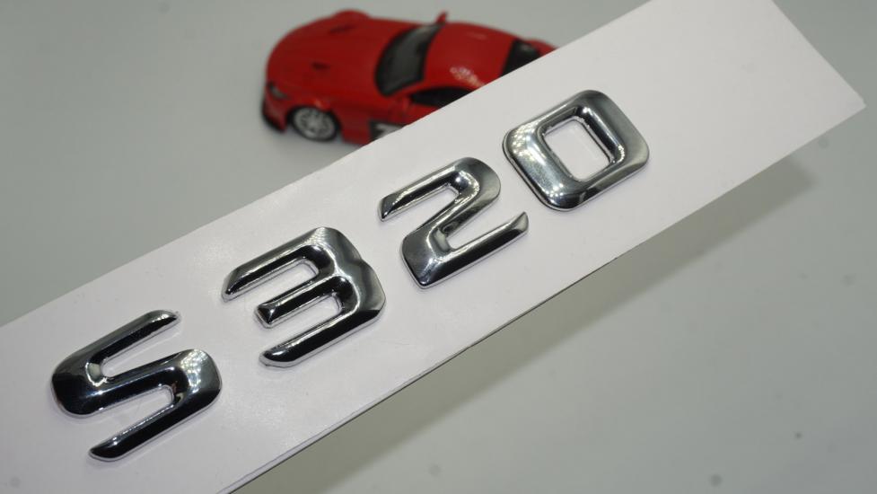 S320 Bagaj Krom Metal 3M 3D Yazı Logo