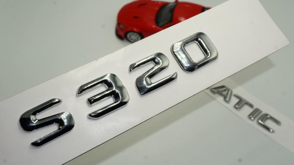 S320 4Matic Bagaj Krom Metal 3M 3D Yazı Logo