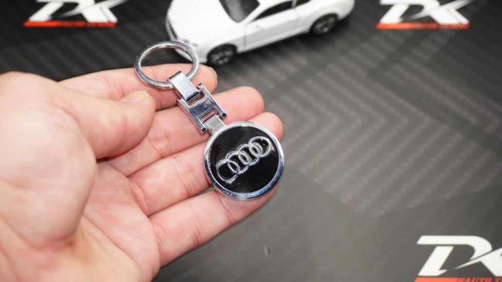 Audi Logo Krom Metal Çift Yön Anahtarlık