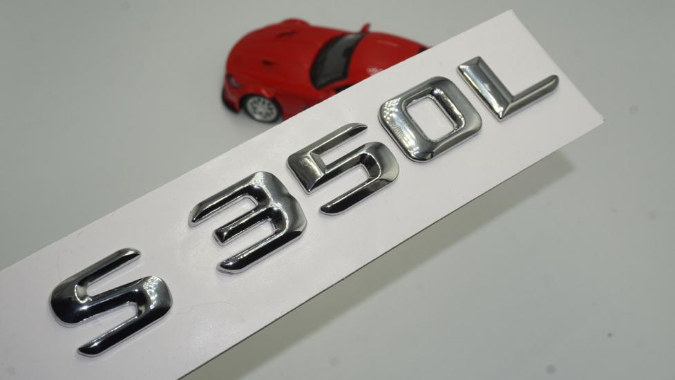 S350L Bagaj Krom Metal 3M 3D Yazı Logo