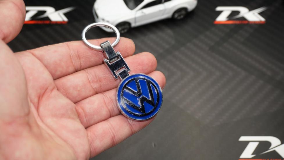 Volkswagen Logo Krom Metal Çift Yön Anahtarlık