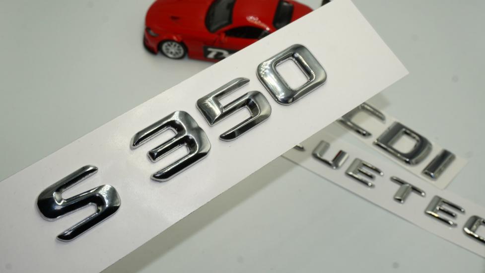 DK Tuning Benz S350 CDI Bluetec Bagaj Krom Metal Yazı Logo