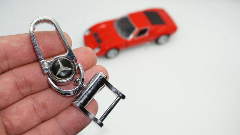 Mercedes Benz Logo Krom Metal Stil Anahtarlık New Style
