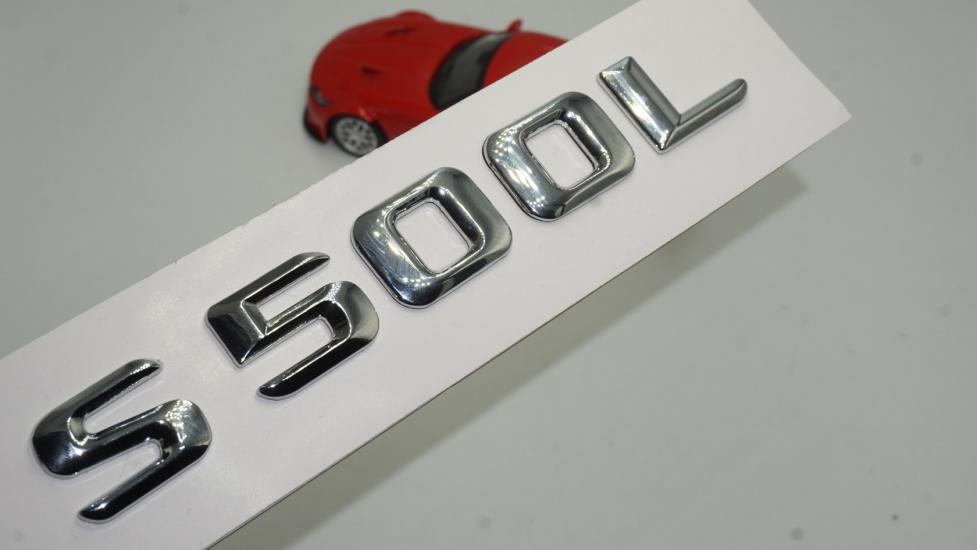 S500L Bagaj Krom Metal 3M 3D Yazı Logo