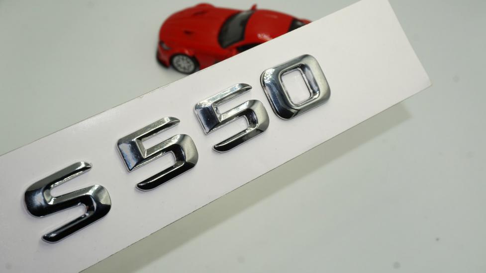 Benz S550 Bagaj Krom Metal 3M 3D Yazı Logo
