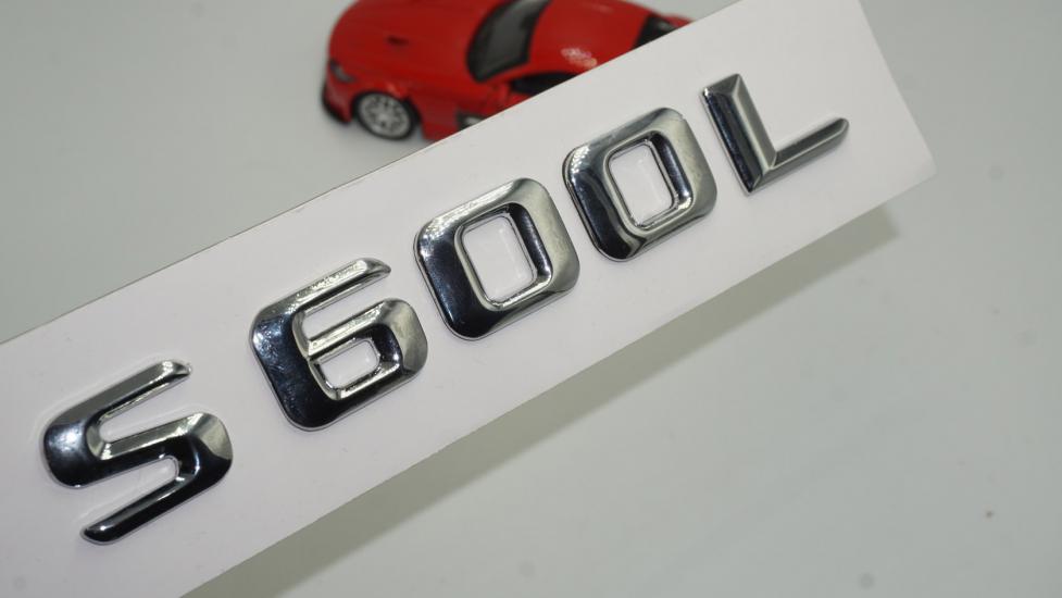 S600L Bagaj Krom Metal 3M 3D Yazı Logo