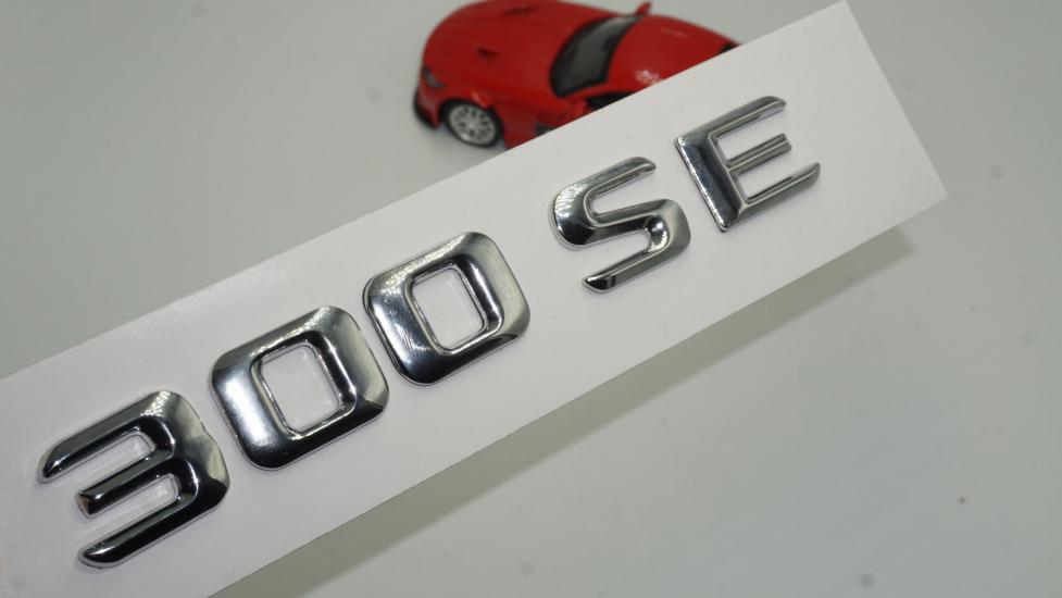 Benz 300 SE Bagaj Krom Metal 3M 3D Yazı Logo