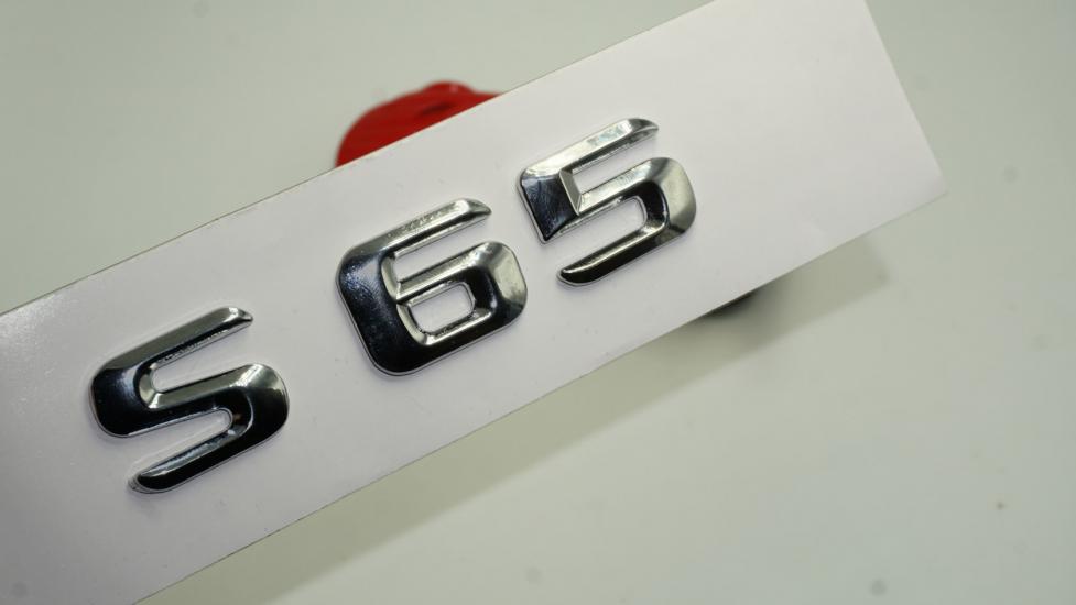 Benz S65 Bagaj Krom Metal 3M 3D Yazı Logo