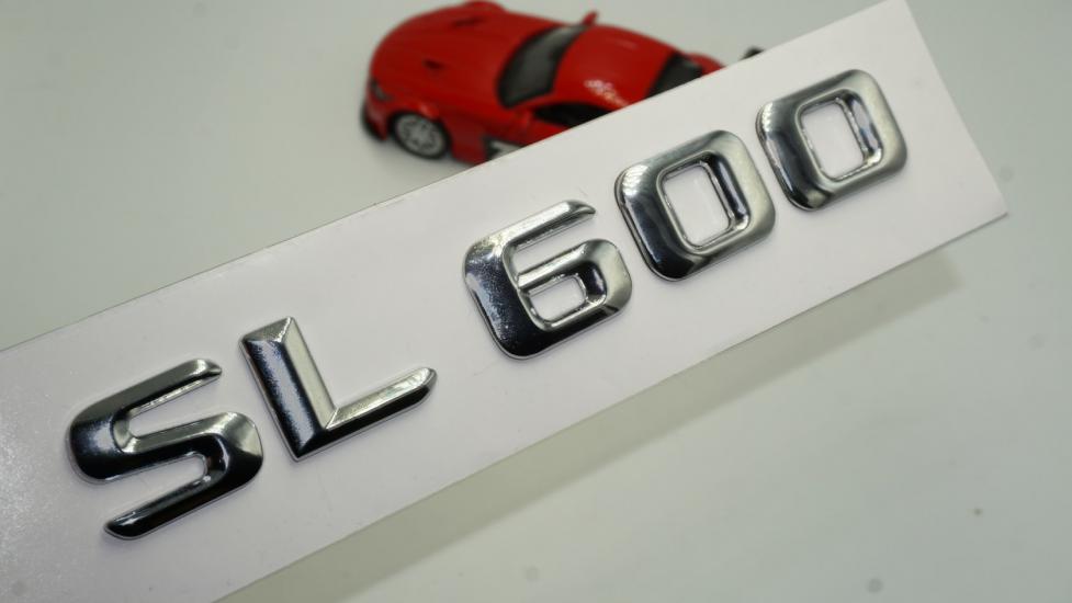 SL 600 Bagaj Krom Metal 3M 3D Yazı Logo