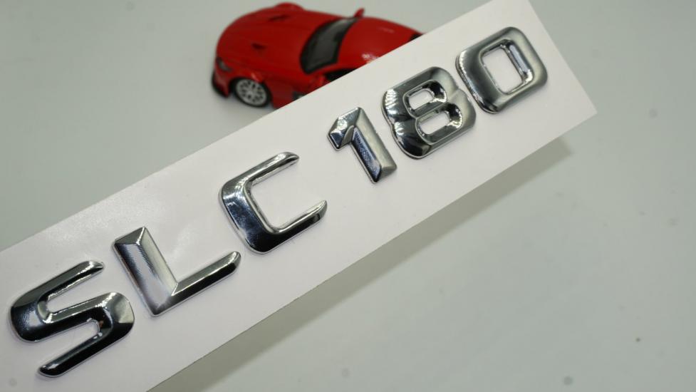 Benz SLC180 Bagaj Krom Metal 3M 3D Yazı Logo