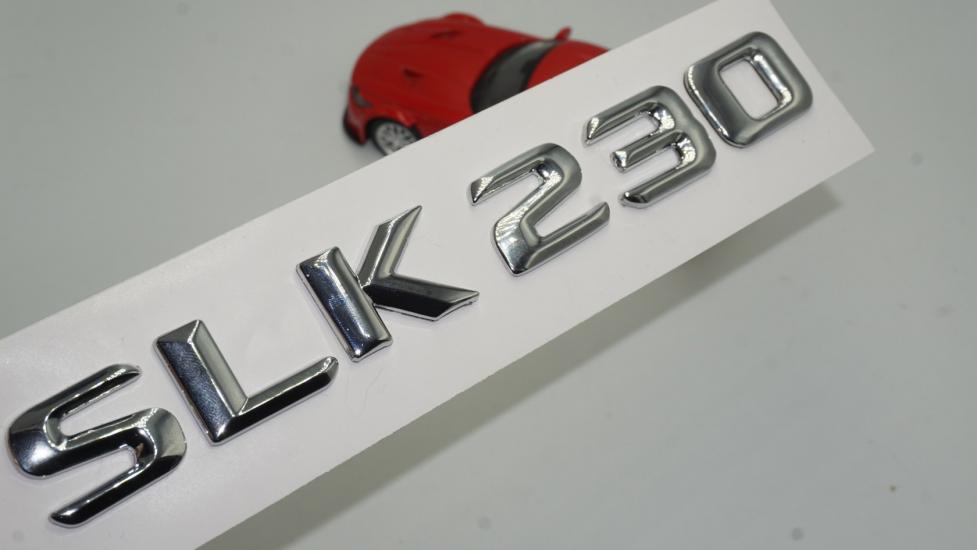 Benz SLK 230 Bagaj Krom Metal 3M 3D Yazı Logo