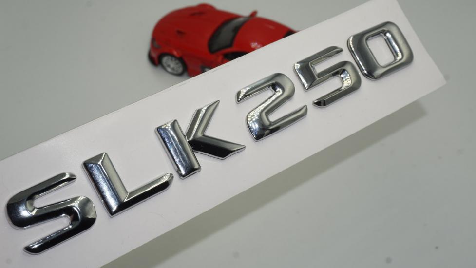 Benz SLK 250 Bagaj Krom Metal 3M 3D Yazı Logo