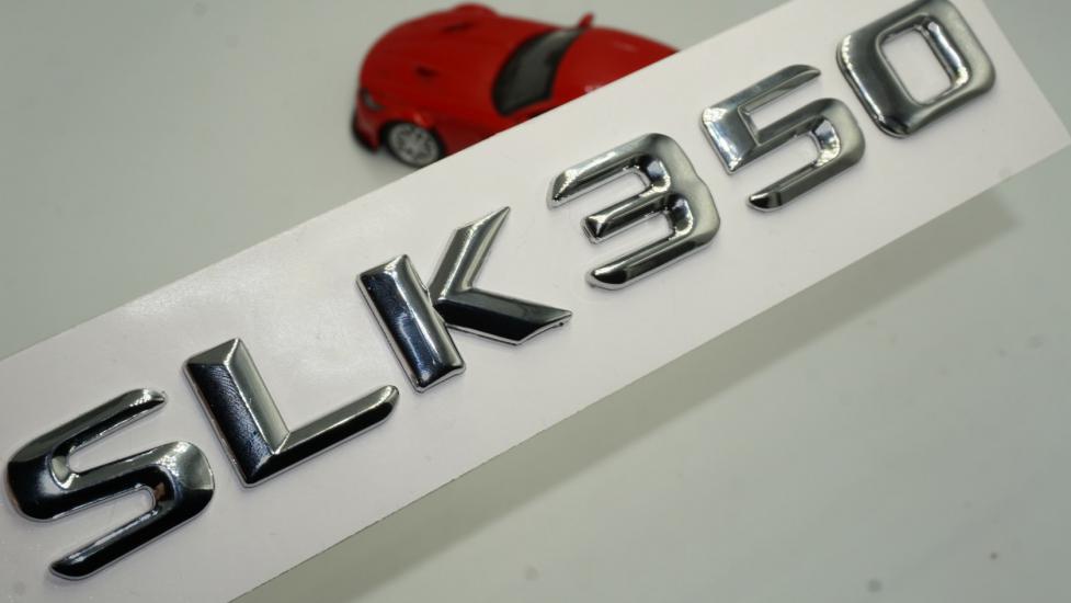 Benz SLK 350 Bagaj Krom Metal 3M 3D Yazı Logo