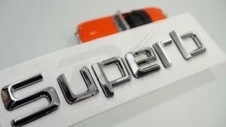 Skoda Superb Yeni Nesil Bagaj Krom ABS 3M 3D Yazı Logo Amblem