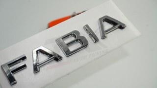 Skoda Fabia 2013+ Yeni Nesil Bagaj Krom ABS Yazı Logo Amblem