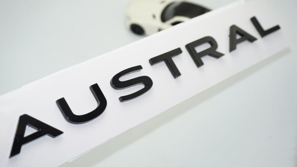 DK Tuning Austral Siyah ABS 3M Bagaj Yazı Logo Renault İle Uyumlu