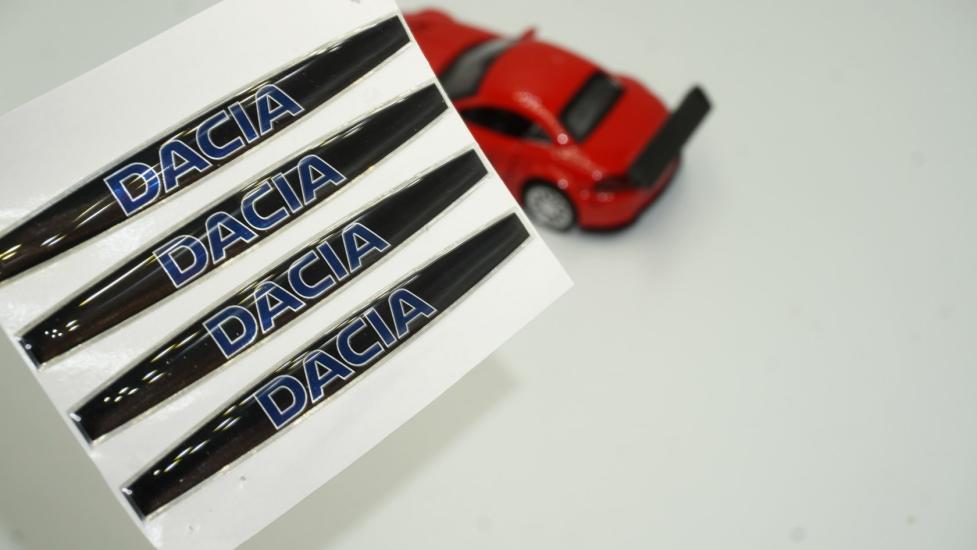 Dacia Logo Kapı Kolu 4 Lü Damla Desen Sticker Set