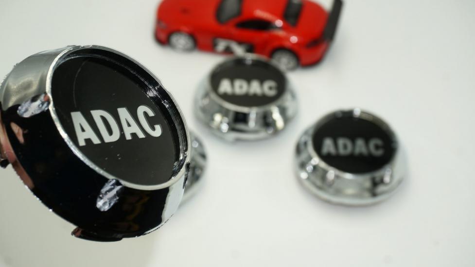 Adac Logo Konik Jant Göbek Kapağı Seti 68mm